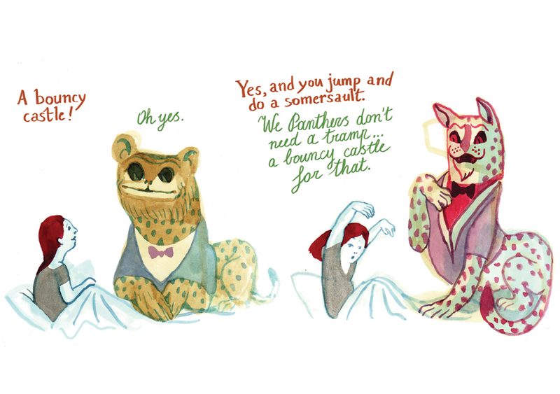 Illustration for article titled D&Q exclusive: Panther puts a chilling twist on a little girl’s imaginary friend